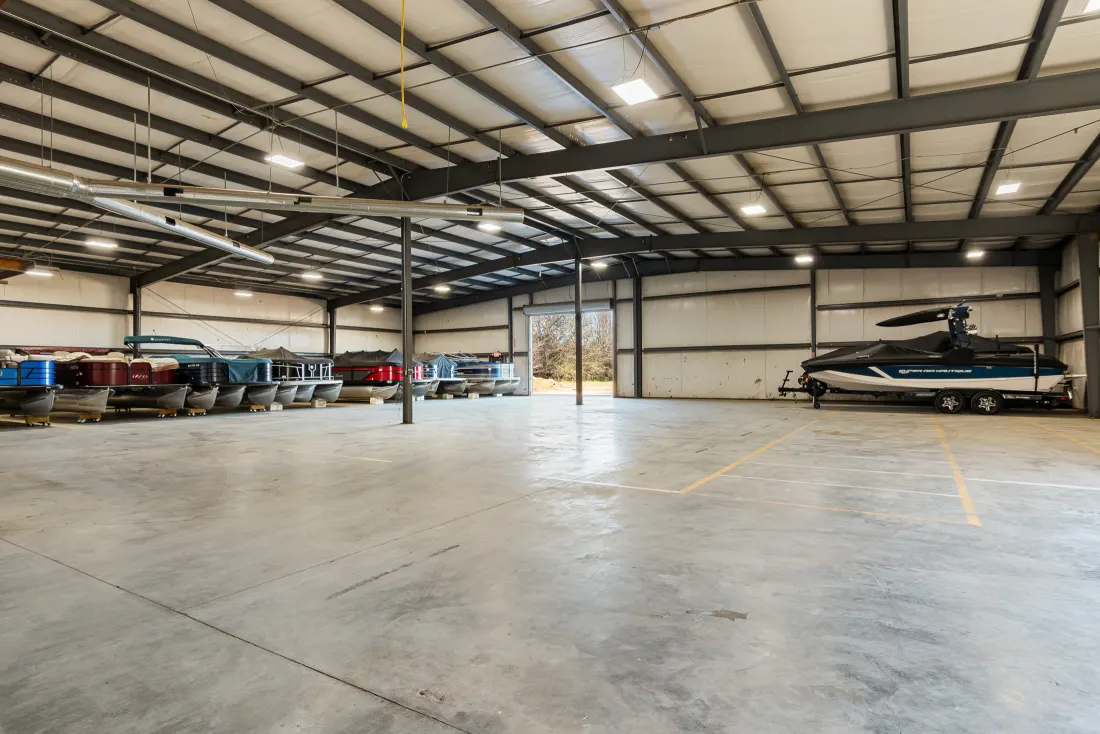 Southern Storage of Lake Rhodhiss roadside sign 828-544-9911 boat and RV storage Connelly Springs NC